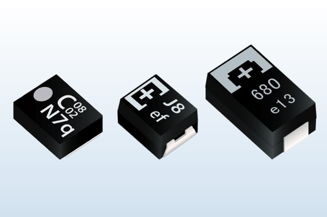 POSCAP polymer organic semiconductor capacitors